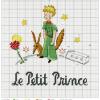 Broderie petit prince et le renard et la rose