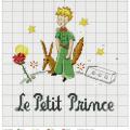 Broderie petit prince et le renard et la rose