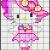 Broderie Hello-Kitty , Diddl,Divers autres ...