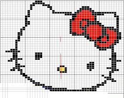 Hello kitty broderie diagramme