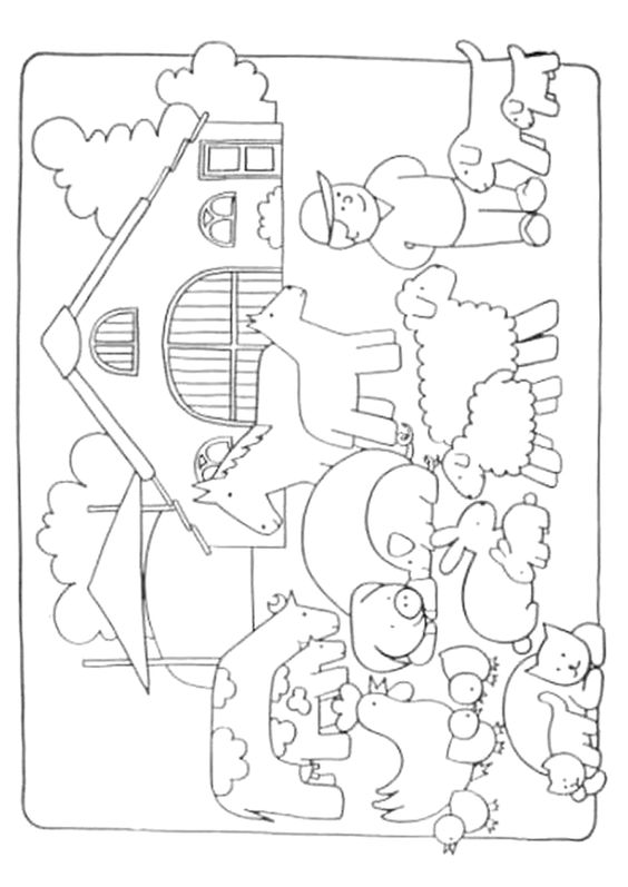 Coloriage La Ferme Maternelle