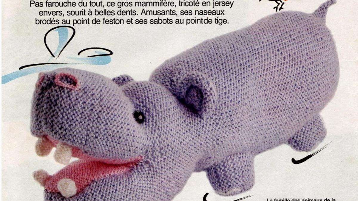 PDF-Modèles Gratuits-Doudou-Animaux Sauvages-VINTAGE,anciens, à tricoter ...