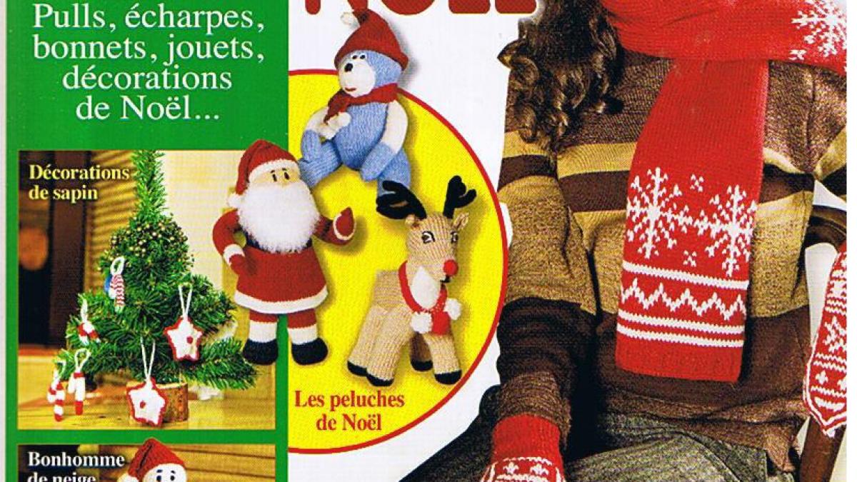 De jolis modèles gratuits -Père Noel,Renne...en tricot,et autres décos pour préparer NOEL ... Bonne Découverte, à Bientôt !