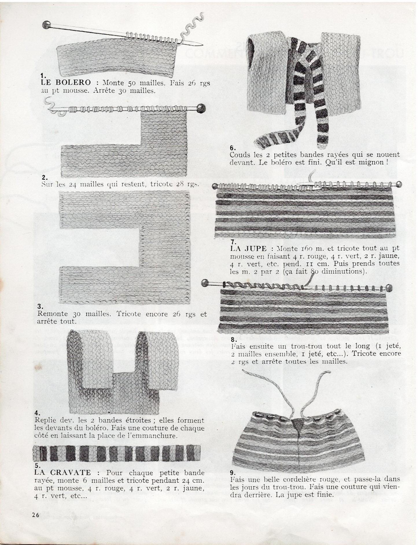 Page 26 j apprends a tricoter 1947 l ensemble peau d anne 001 2