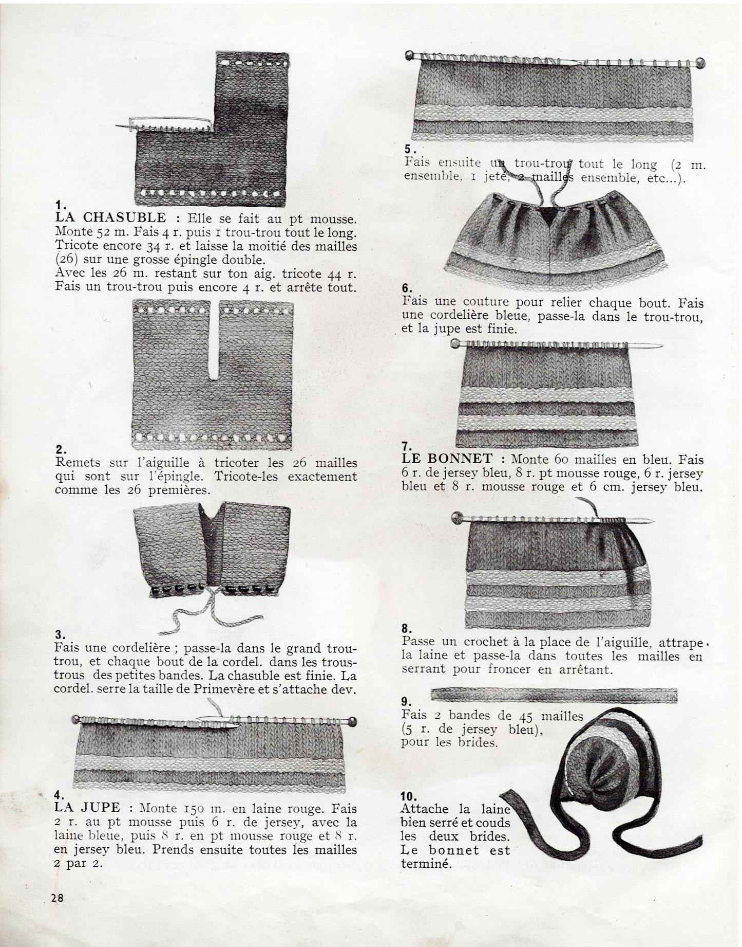Page28 j apprends a tricoter 1947 l ensemble cendrillon 001 2