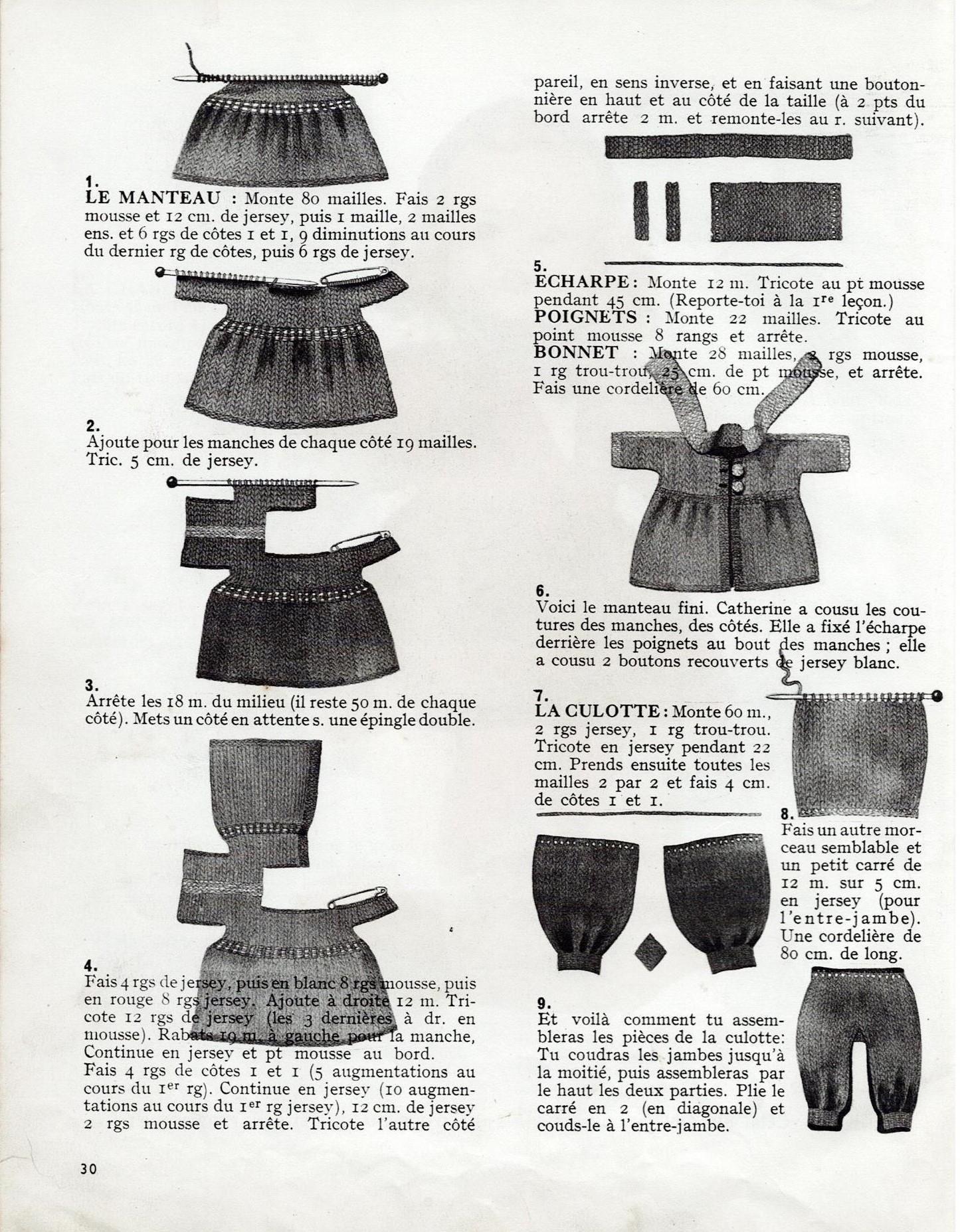 Page30 j apprends a tricoter 1947 l ensemble petit diable 001 2