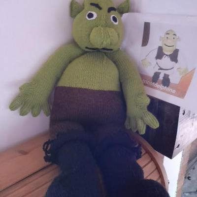 Photos modèle Shrek tricot créer par Finoucreatou4
