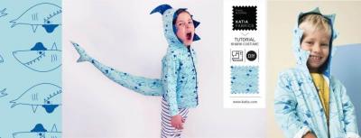 Slide shark costume carnaval requin katia tutorial